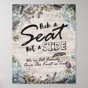 Affiche Choisissez Un Siège Non Un Mariage Côté Signal Boi