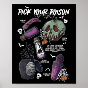 Affiche Choisissez votre poison drôle Boire moi potion Hap