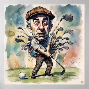 Affiche Choix de club - Grand Golf Art Imprimer
