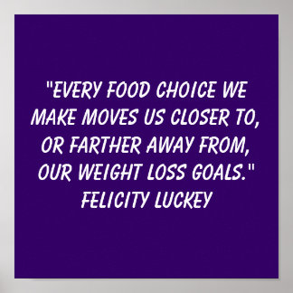 Affiche Choix de perte de poids 4