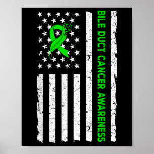 Affiche Cholangiocarcinoma Conscience du cancer de la bill