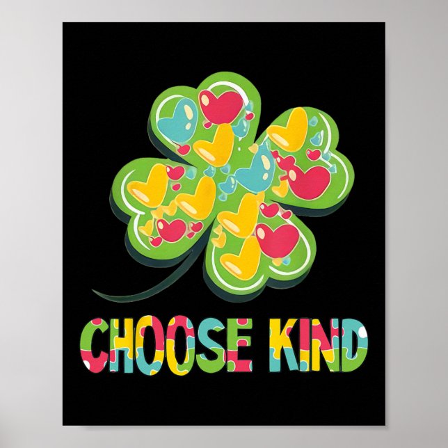 Affiche Choose Kind - Sensibilisation sur l'autisme Anti B (Devant)