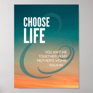 AFFICHE CHOOSE LIFE