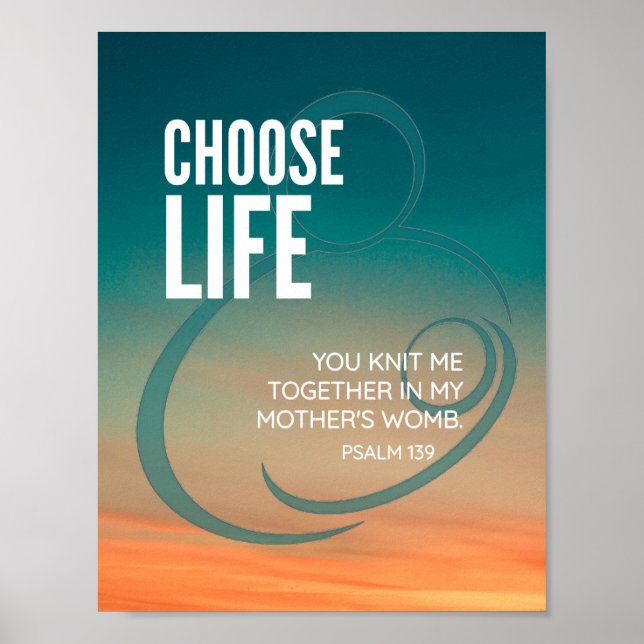 AFFICHE CHOOSE LIFE (Devant)
