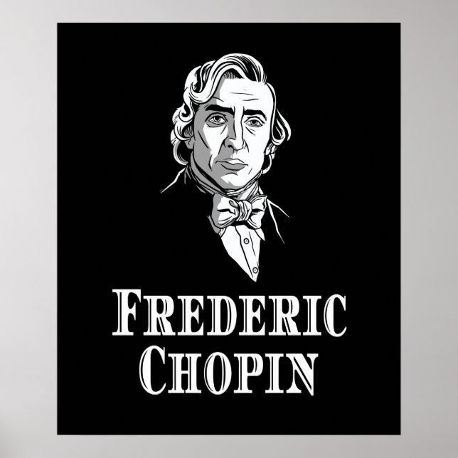Affiche Chopin Portrait Musique classique (Devant)