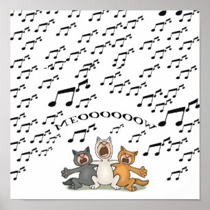 Affiche Chorale de chats