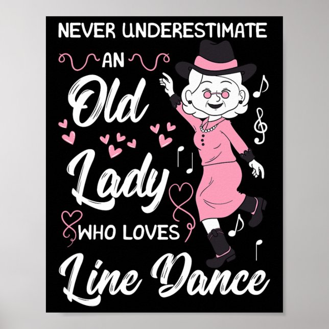 Affiche Chorégraphe de danse de ligne Professeur Grandma D (Devant)