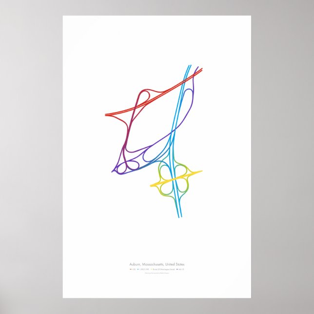Affiche Chorégraphie d'échange : Auburn, MA, États-Unis (Devant)