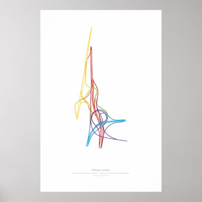 Affiche Chorégraphie d'échange : Brisbane, Australie (Devant)