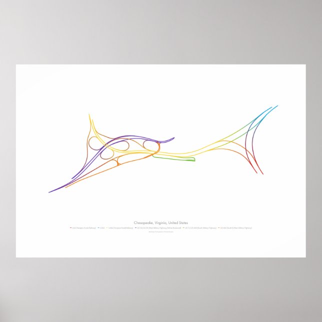 Affiche Chorégraphie d'échange : Chesapeake, VA, US 1 (Devant)