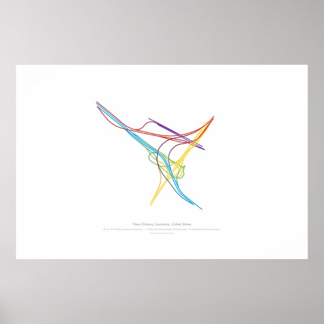 Affiche Chorégraphie d'échange : Nouvelle-Orléans, LA, Éta (Devant)