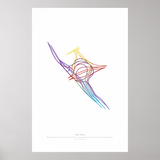 Affiche Chorégraphie d'échange : Paris, France (Devant)