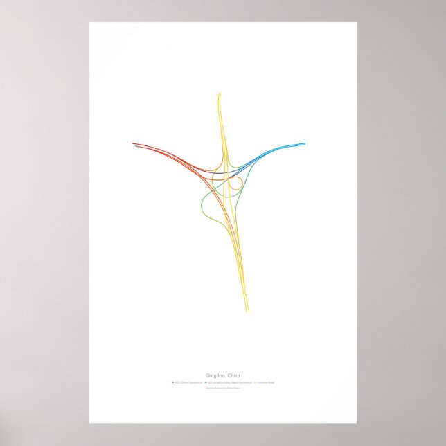 Affiche Chorégraphie d'échange : Qingdao, Chine (Devant)