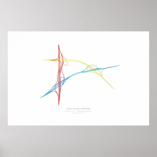 Affiche Chorégraphie des échanges : Denver, CO, États-Unis (Devant)