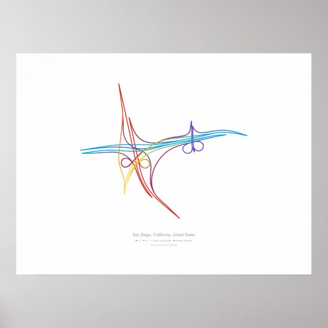 Affiche Chorégraphie des échanges : San Diego, CA, États-U (Devant)