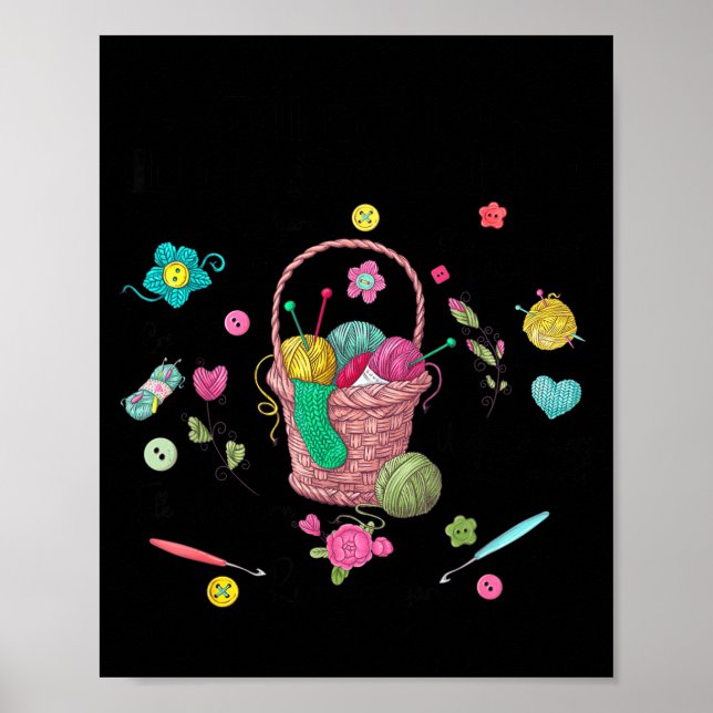 Affiche Chose que je fais pendant mon temps libre Crochet  (Devant)