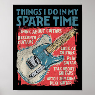 Affiche Choses de guitare que je fais pendant mon temps li
