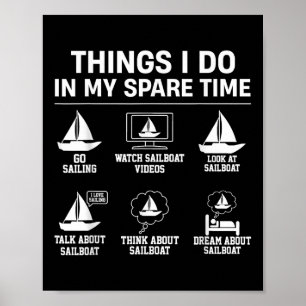 Affiche Choses de voile que je fais pendant mon temps libr