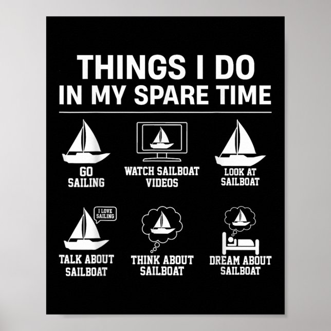 Affiche Choses de voile que je fais pendant mon temps libr (Devant)