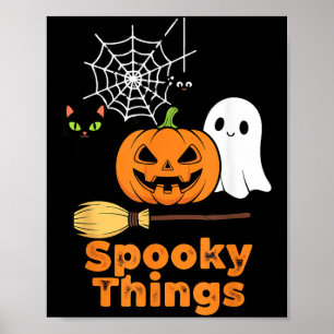 Affiche Choses effrayantes Mignon Citrouille d'Halloween F