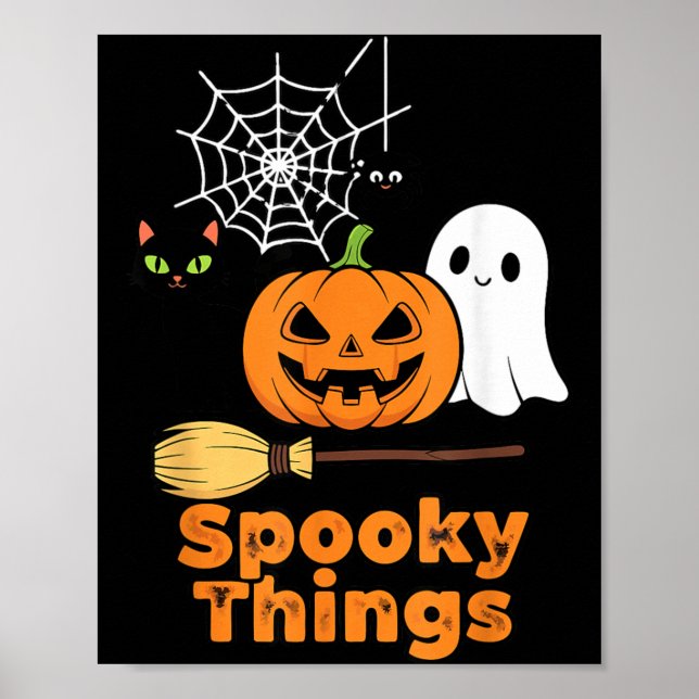 Affiche Choses effrayantes Mignon Citrouille d'Halloween F (Devant)