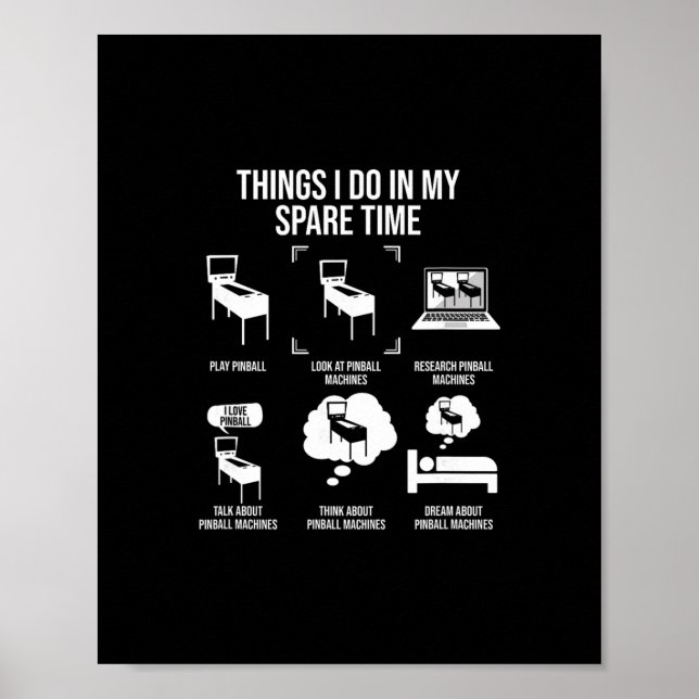 Affiche Choses que je fais pendant mon temps libre  (Devant)