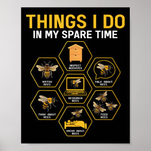 Affiche Choses que je fais pendant mon temps libre Apicult