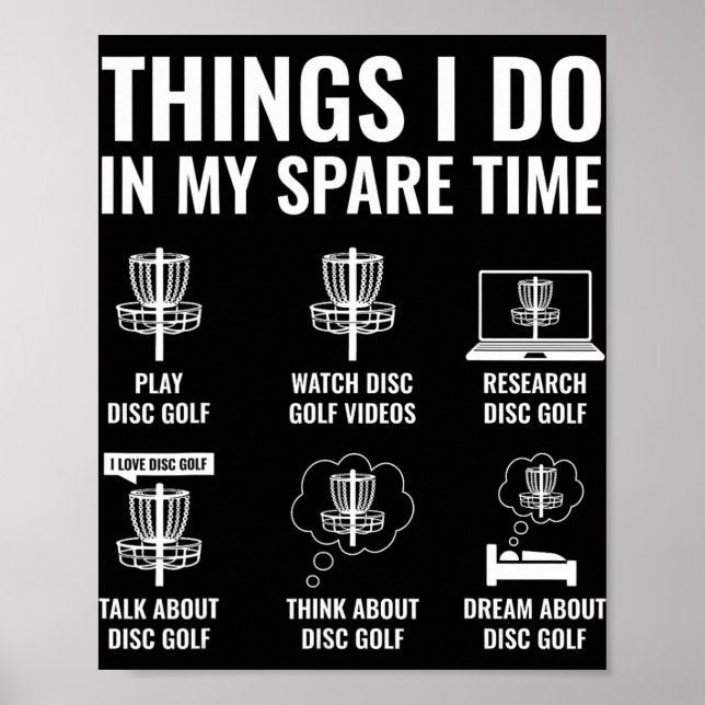 Affiche Choses que je fais pendant mon temps libre Disc Go (Devant)