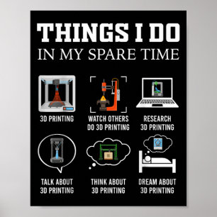 Affiche Choses que je fais pendant mon temps libre Impress