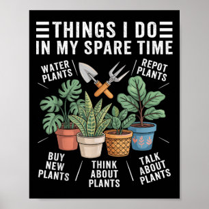 Affiche Choses que je fais pendant mon temps libre jardina