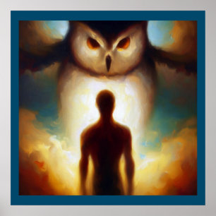 Affiche Chouette animale 1