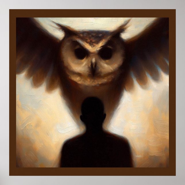 Affiche Chouette animale 2 (Devant)