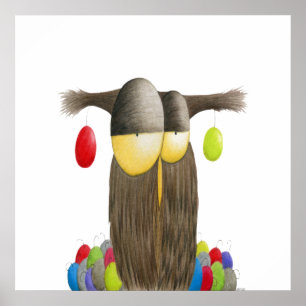 Affiche Chouette de Noël