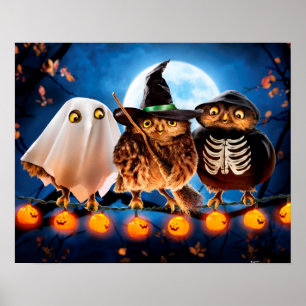 Affiche Chouette d'Halloween
