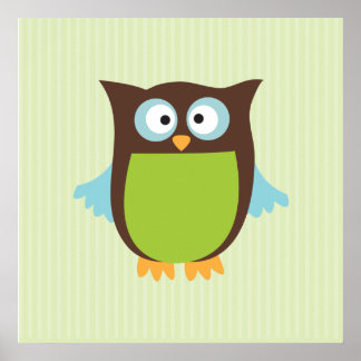 Affiche Chouette Mignonne