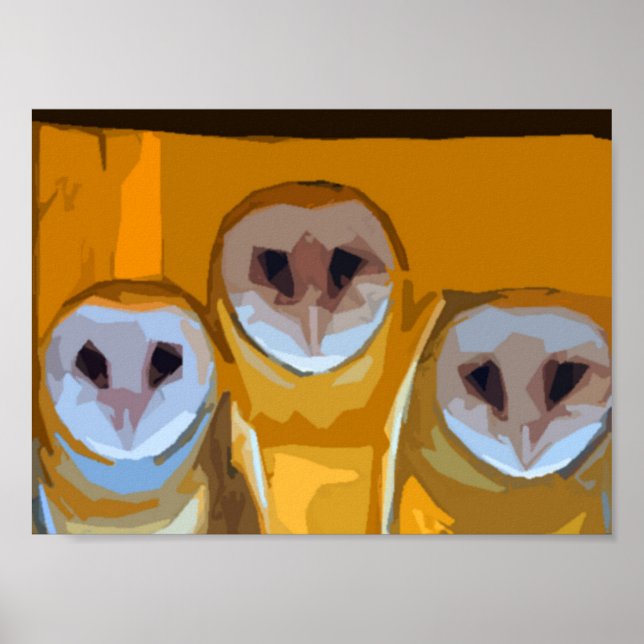 Affiche Chouettes avec maman (Devant)
