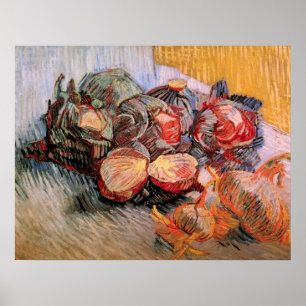 Affiche Choux rouges et oignons par Vincent van Gogh