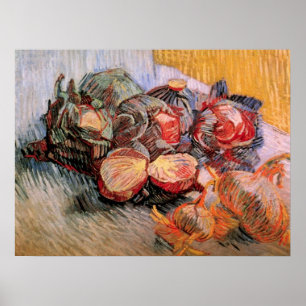 Affiche Choux rouges et oignons par Vincent van Gogh