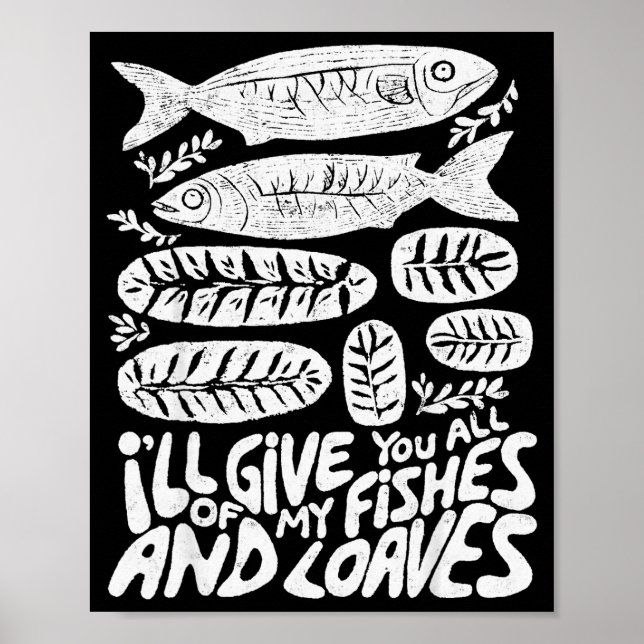 Affiche Chrétien 2 Poissons 5 pains 5000 Contre  (Devant)