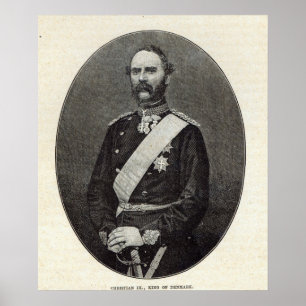 Affiche Chrétien IX, roi du Danemark