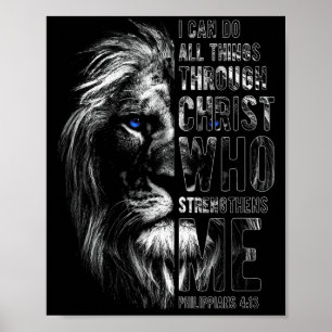 Affiche Chrétien Je peux faire toutes choses par le Christ