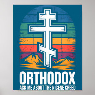 Affiche Chrétien orthodoxe demande-moi au sujet du Symbole