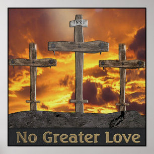 Affiche chrétienne du Calvaire