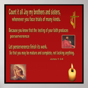 Affiche chrétienne Livre de Jacques 1