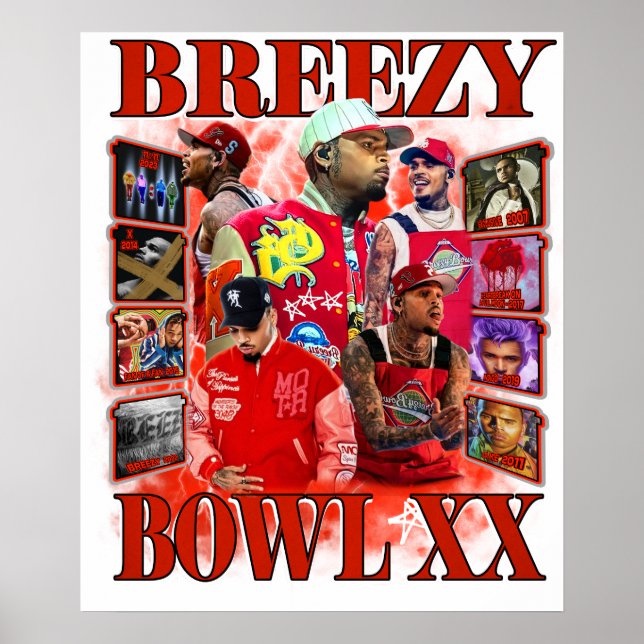 Affiche chris brow (Devant)