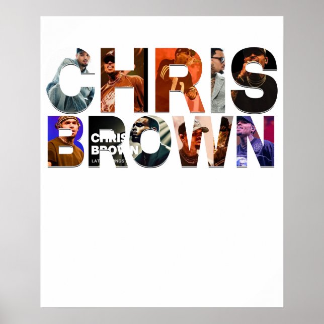 Affiche Chris Brown tex (Devant)