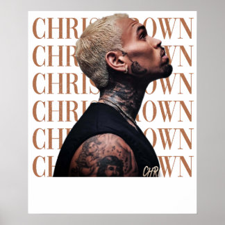 Affiche Chris Brown Text 