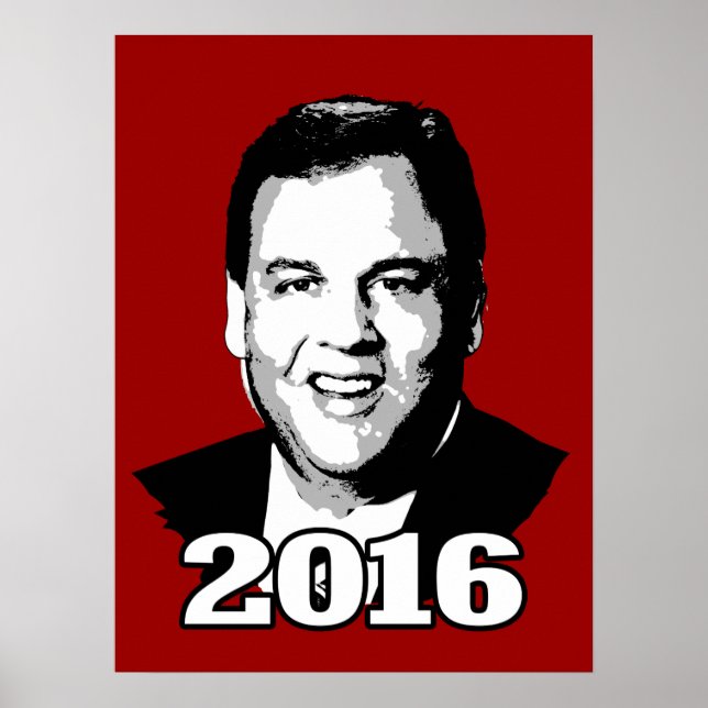 AFFICHE CHRIS CHRISTIE 2016 CANDIDAT (Devant)