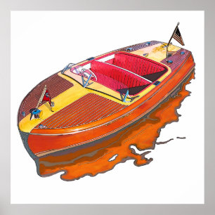 Affiche Chris Craft Riviera