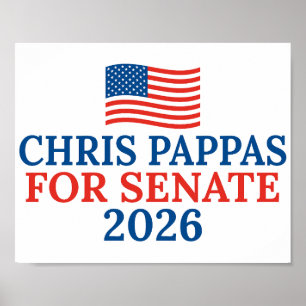 Affiche Chris Pappas au Sénat Élection 2026